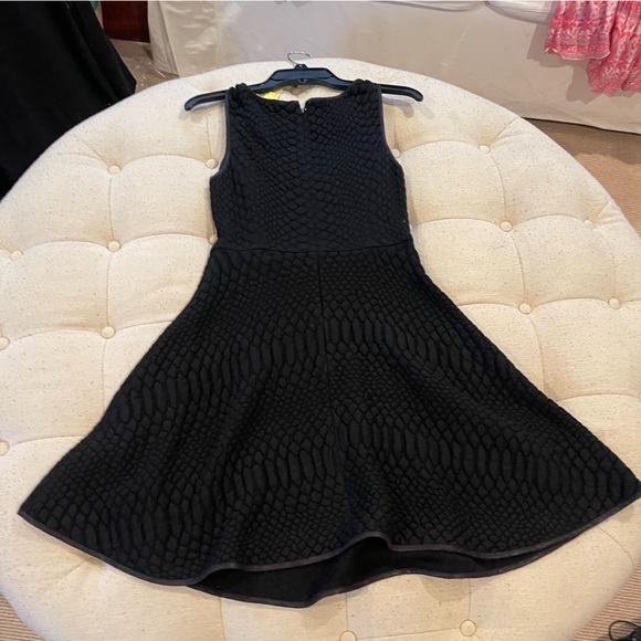 Catherine Malandrino black textured sleeveless A-line dress - Picture 8 of 11